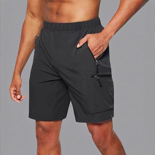 Herre funktionsshorts med elastisk talje og praktiske lynlås lommer Stilla