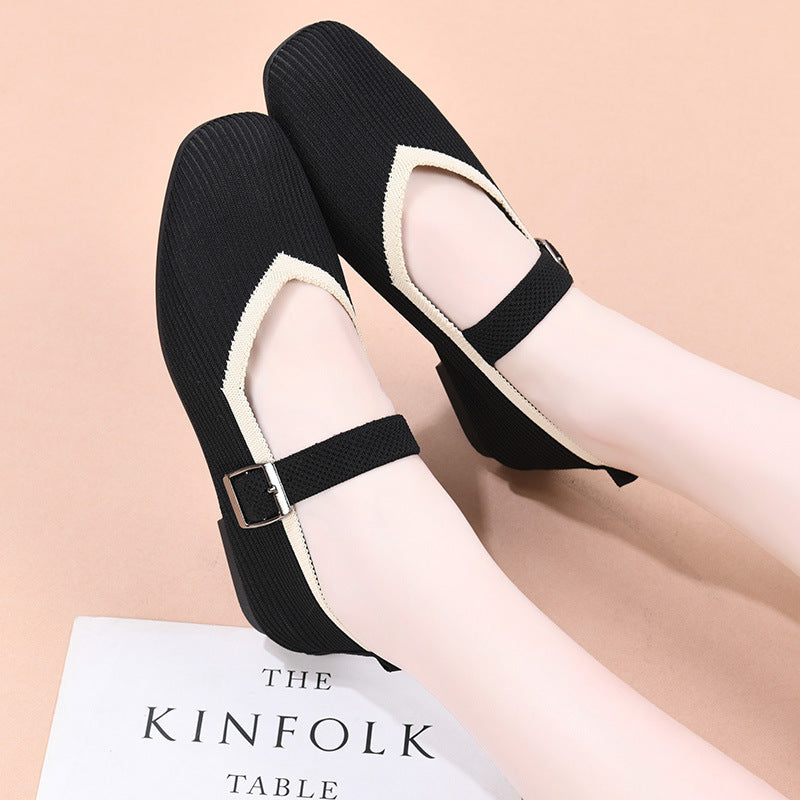 Femme Elegante Spænde rem Ballerinas Stilla