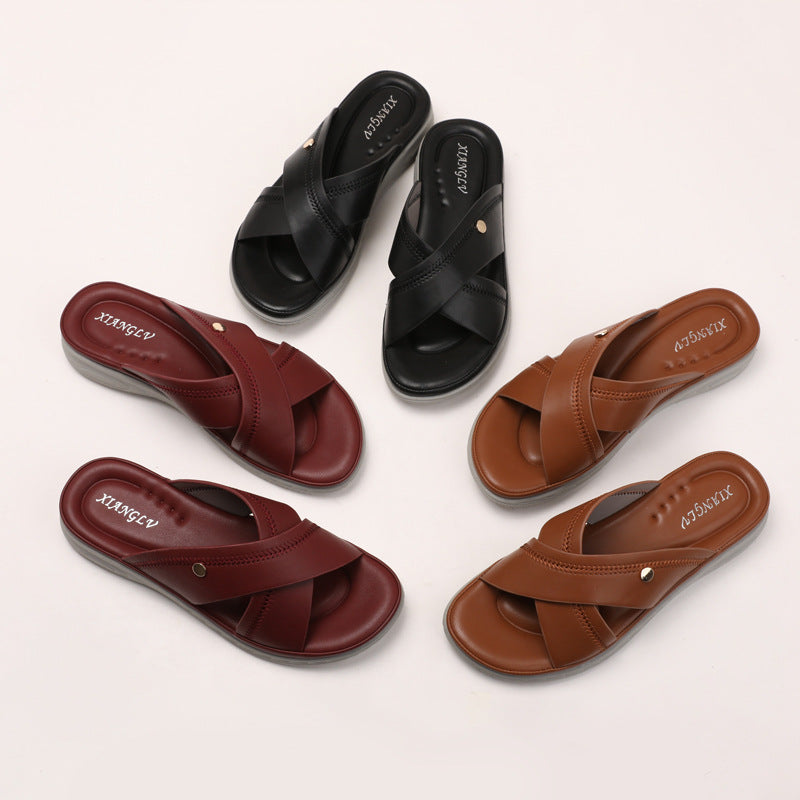 Damer komfortable flip-flops med anatomisk fodseng Stilla