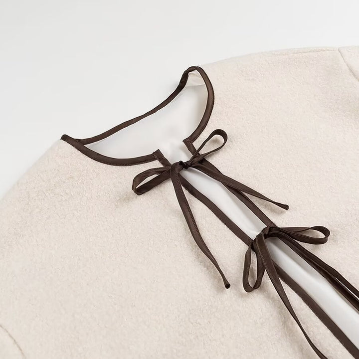 Femme Cozy Fleece Tie-Front Jakke Stilla