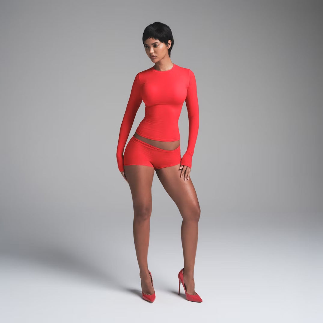 Dame Lange ærmer Stretch Bodysuit Stilla