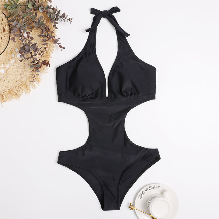 Damer En-delt Badedragt med dyb V-udskæring og innovativt Cut-Out-design Stilla