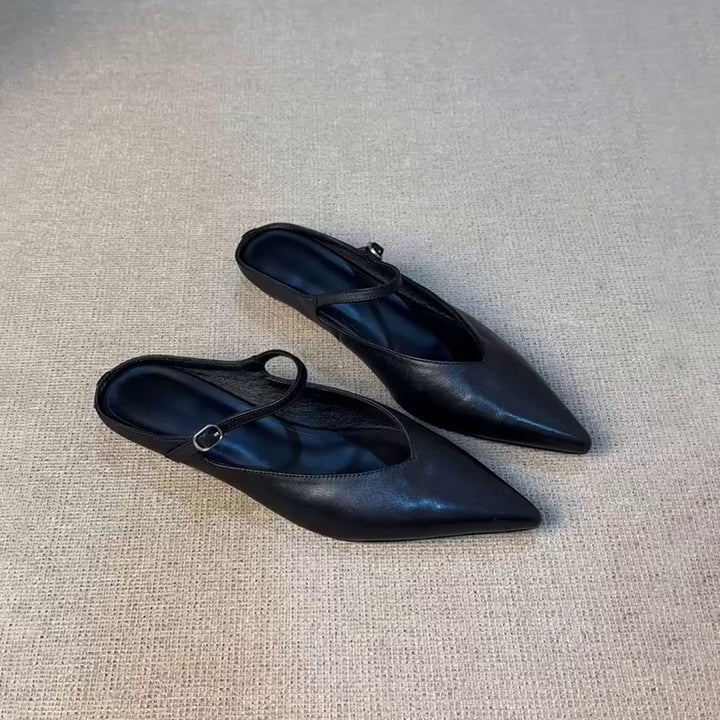 Damer Stilfulde Slingback Spidse Tå Ballerinas Stilla