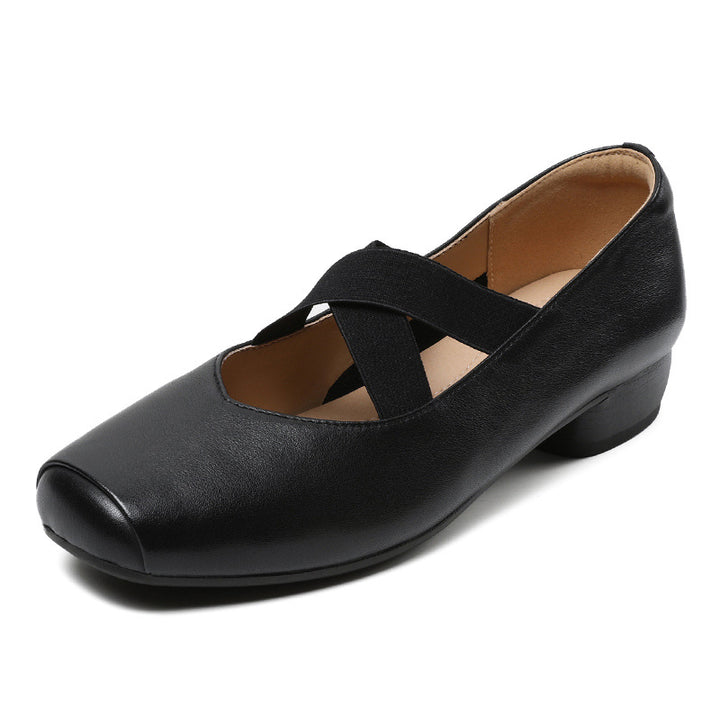 Femme Comfort Ballerinas med Cross-Strap-Design Stilla