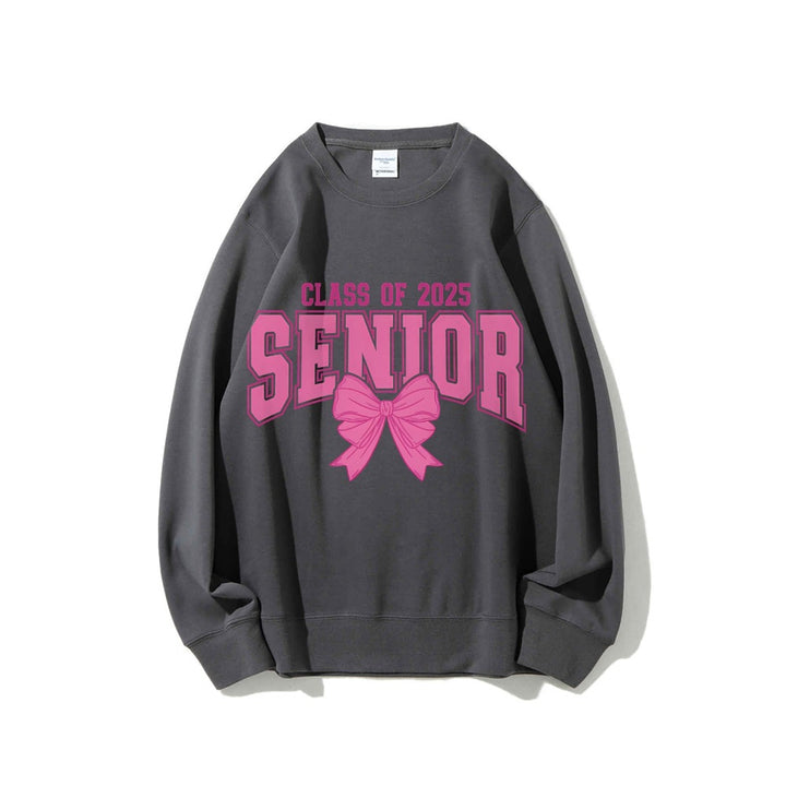 Kvinders sweatshirt med eksamensår og dekorativ sløjfe design Stilla
