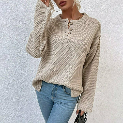Stilla | Trendy V-udskæring Strikpullover