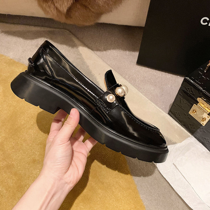 Dame elegante laksko med perleaccent Stilla