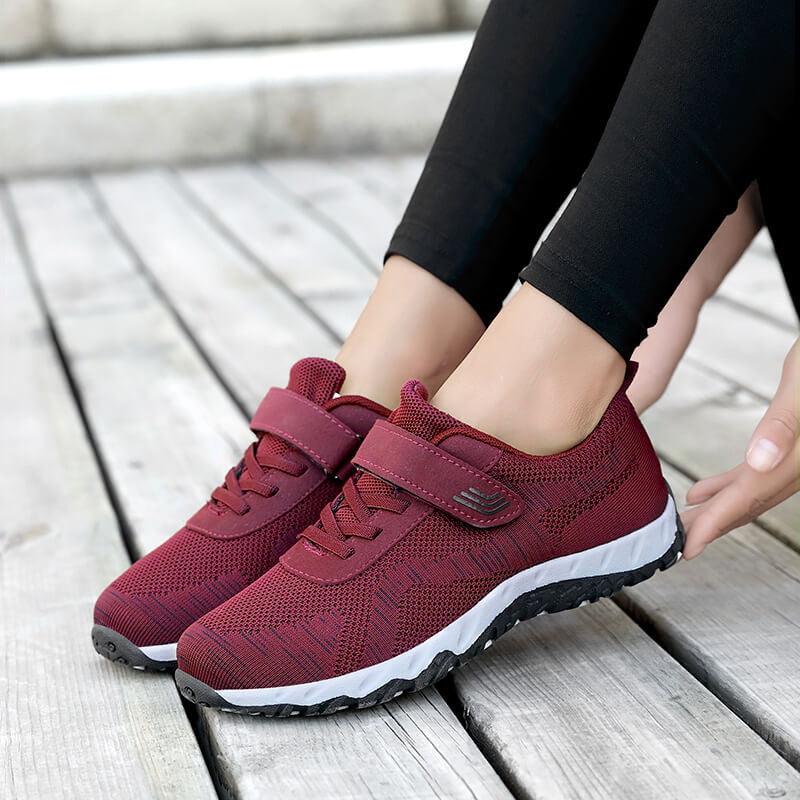 Dame Alsidige Komfort Sport Sneakers med justerbar rem Stilla