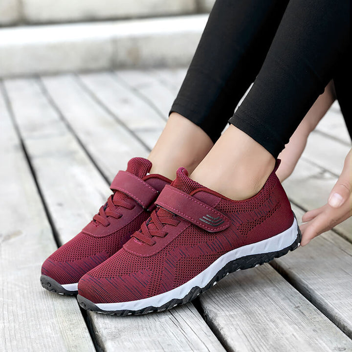 Dame Alsidige Komfort Sport Sneakers med justerbar rem Stilla