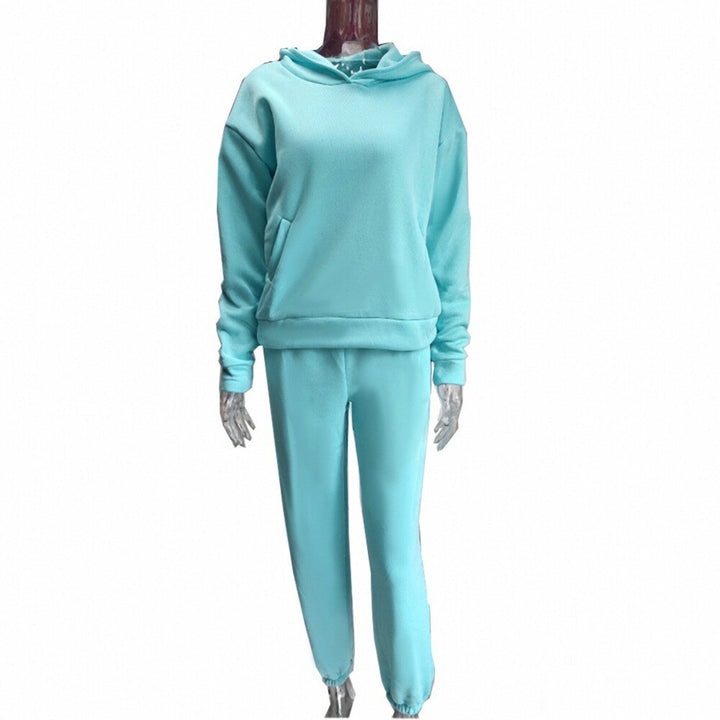 Kvinders oversized hættetrøje og joggingbukser sæt Stilla