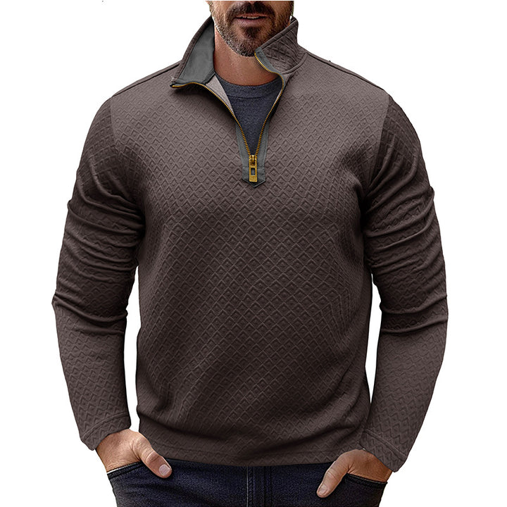 Herrer Pullover med lynlås Stilla
