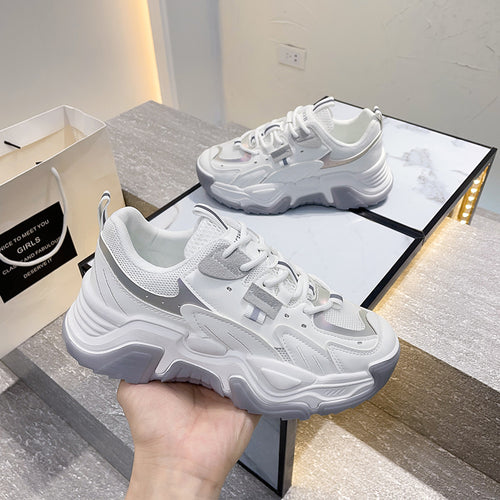 Dame Chunky Lifestyle Sneakers med åndbart mesh-overmateriale og skridsikker sål Stilla