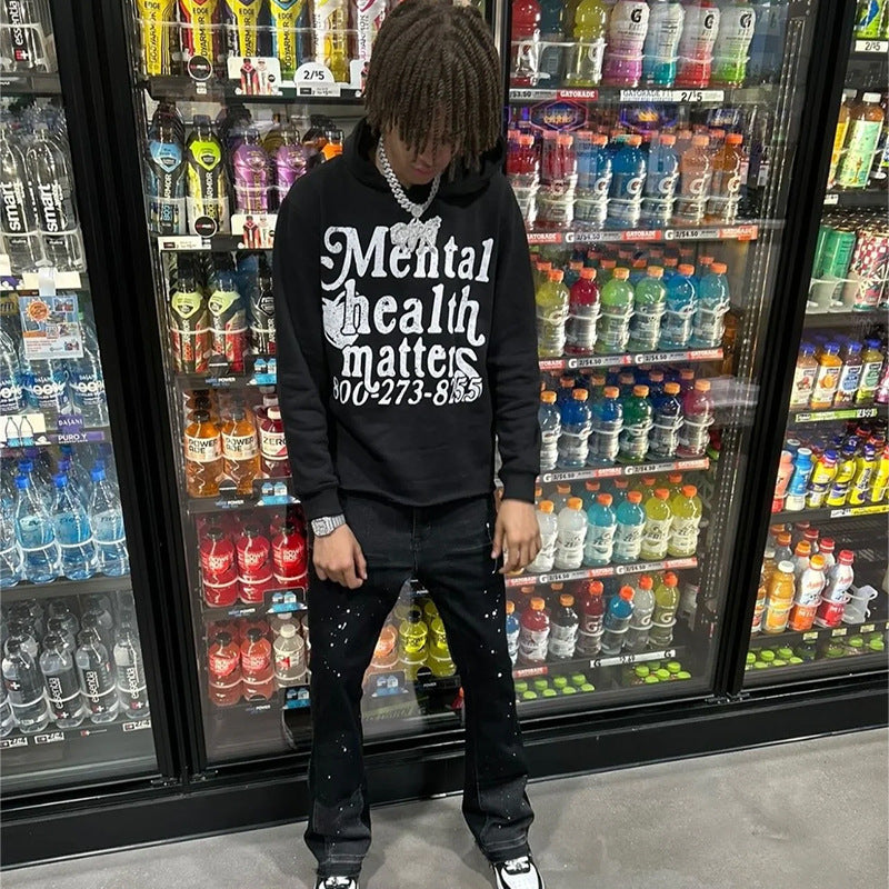 Kvinders hoodie med statement print Skovae