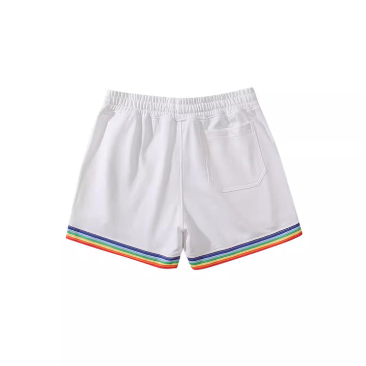 Damer Sporty Shorts med farverig stribedesign Stilla