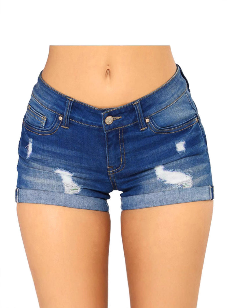 Dame Stilfulde Jeansshorts Stilla