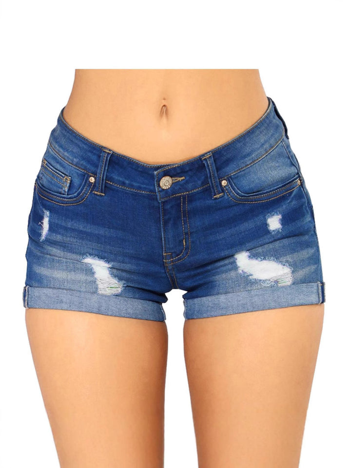 Dame Stilfulde Jeansshorts Stilla