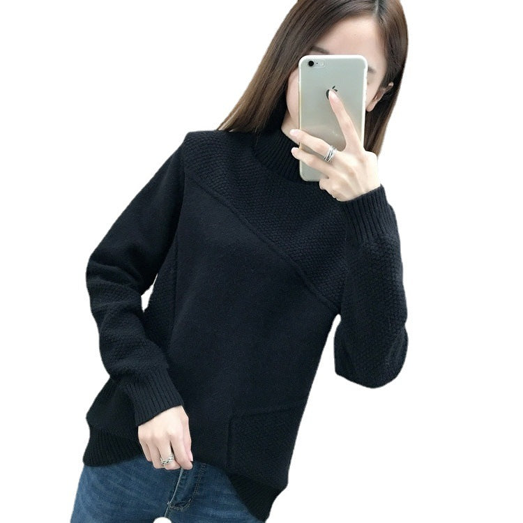 Femme Struktureret Asymmetrisk Strikpullover Stilla