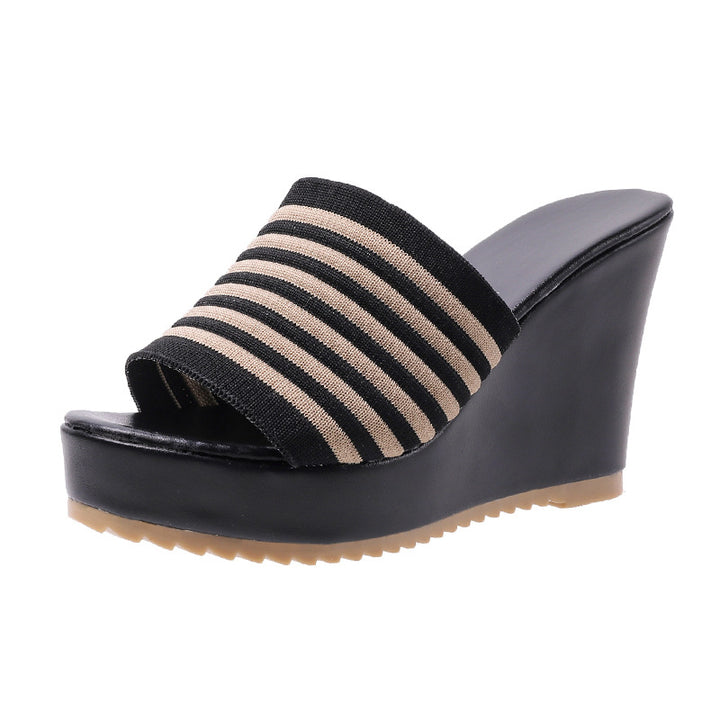 Dame kile-sandaler med elastisk rem og behagelig fodseng Stilla