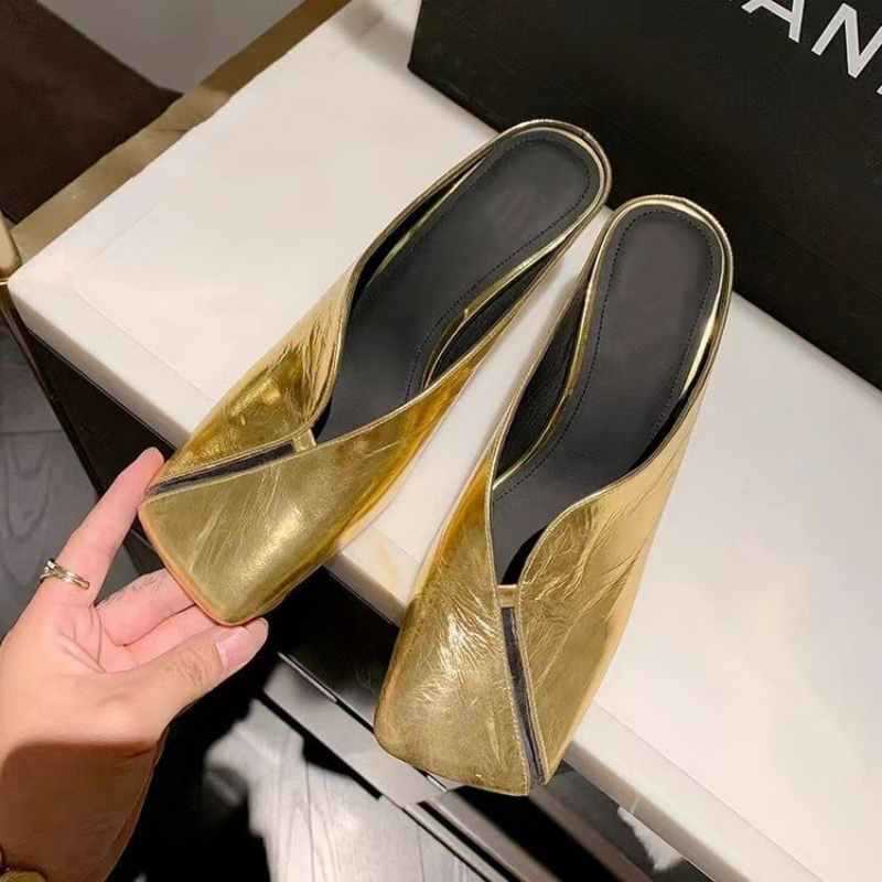 Damer Elegante Spidsesko Slip-On Hæle Mules Stilla