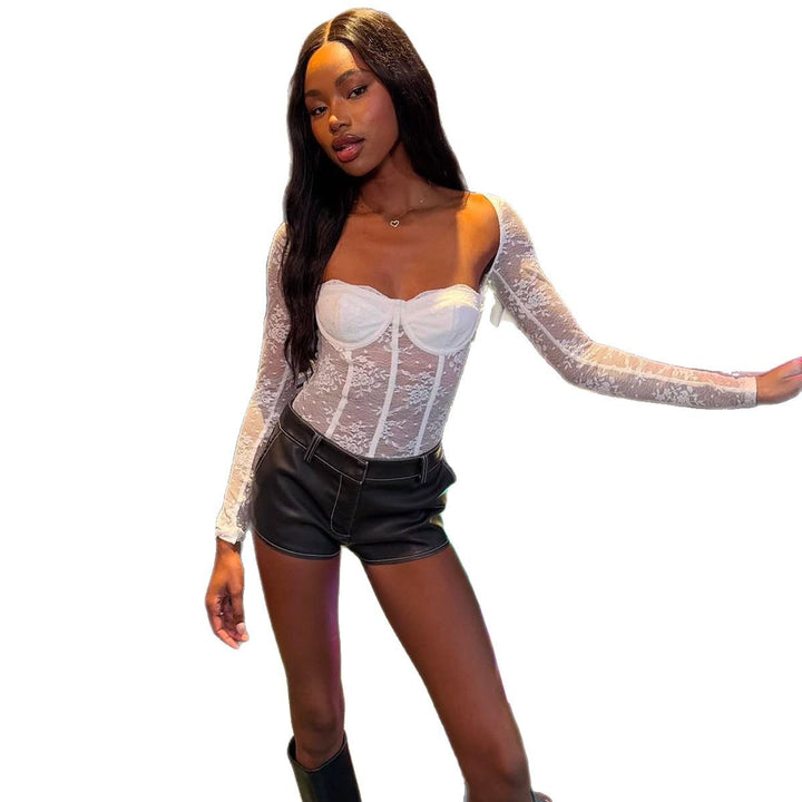 Dame Spids-Bustier-Top med elegant snit Stilla