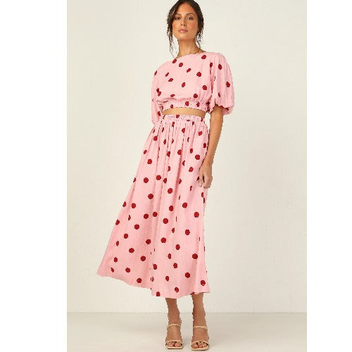 Femme Polka Dot To-delt Sæt Stilla