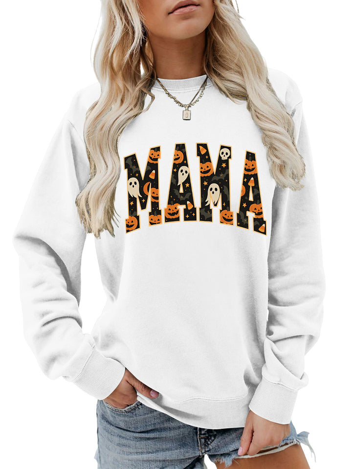 Kvinders sweatshirt med sjov Halloween design og behagelig pasform Stilla