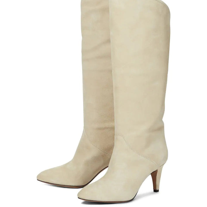 Femme Slouchy High-Heel Knæhøje Støvler Stilla