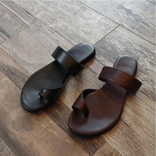 Dame justerbare Komfort-Tanga-sandaler med blødt fodseng Stilla
