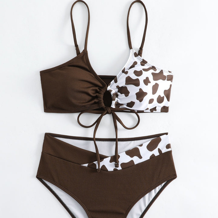 Dame Triangel-Bikini med justerbare bånd og innovativt design Skovae