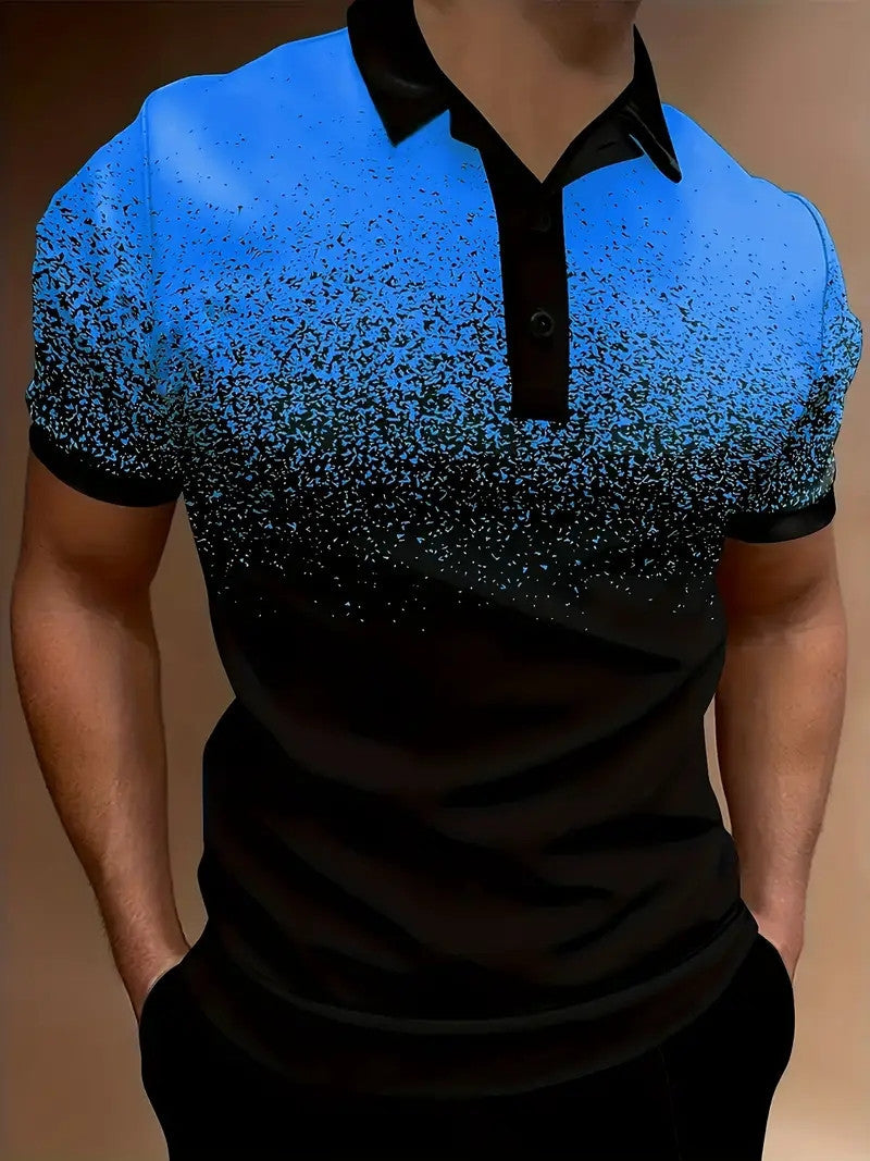 Herrer-gradient-tryk-performance-polo-shirt Stilla
