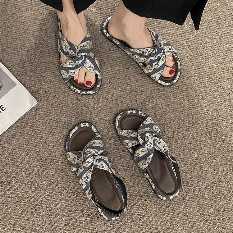 Dame slippers med moderne knude-design og komfortabel sål Stilla