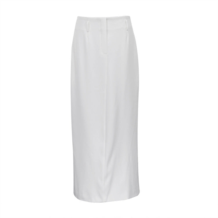 Dame Elegant Maxiskørt med sidelukning og høj talje design Stilla