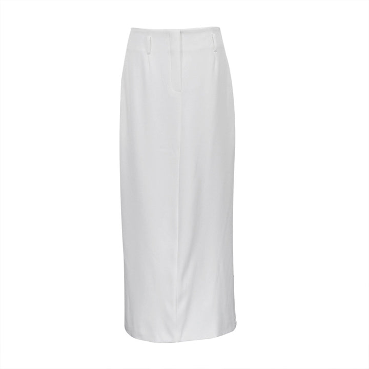 Dame Elegant Maxiskørt med sidelukning og høj talje design Stilla