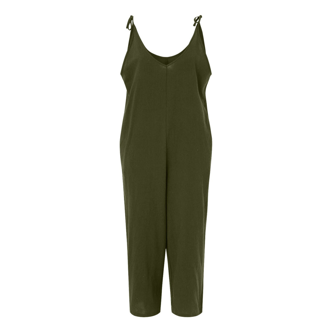 Dame Fritids Spaghetti-strop Jumpsuit Stilla
