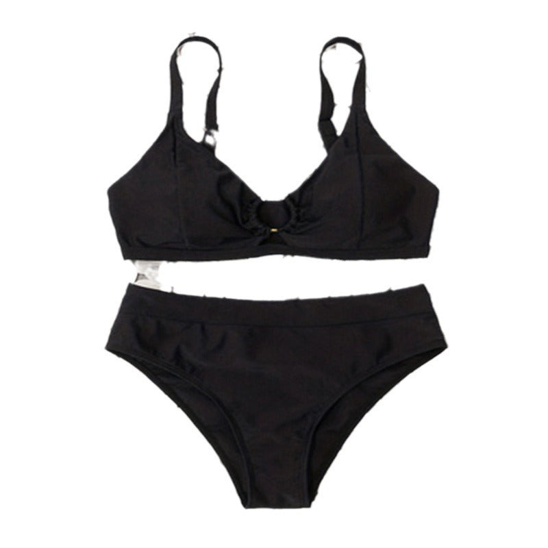Damer Højskåret bikini med trendy ringdetalje Stilla