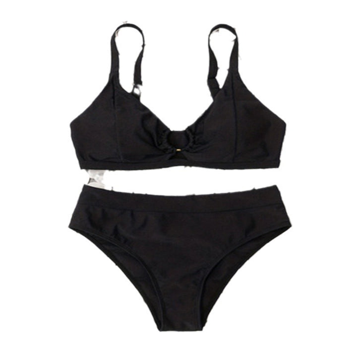Damer Højskåret bikini med trendy ringdetalje Stilla