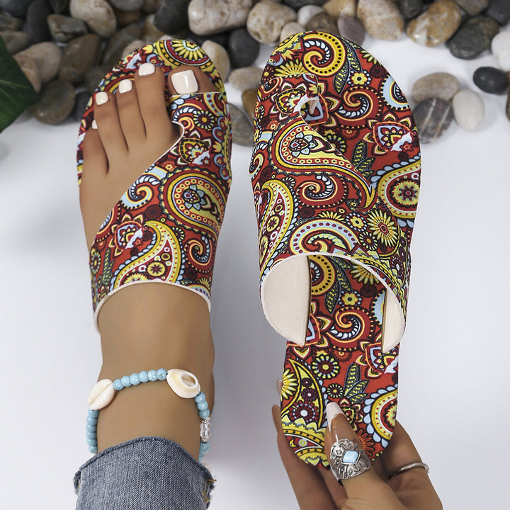 Dame Komfortable Slingback Sandaler med blomsterdesign Stilla
