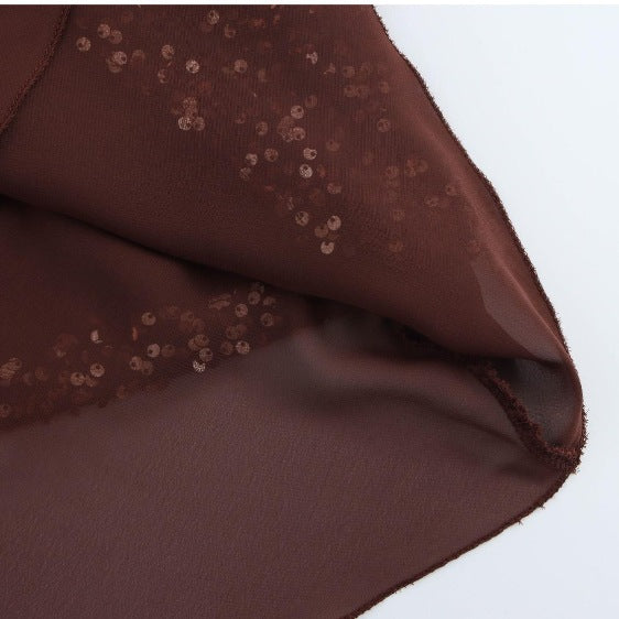 Femme Halterhals Pailletter Mini Kjole Stilla