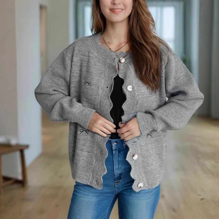 Kvinders cardigan med legende detaljer Stilla