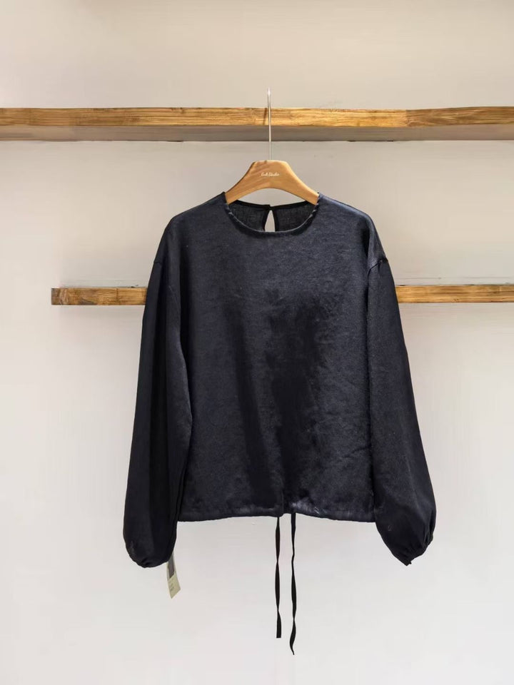 Dame Relaxed Fit Puff Ærme Bluse Stilla