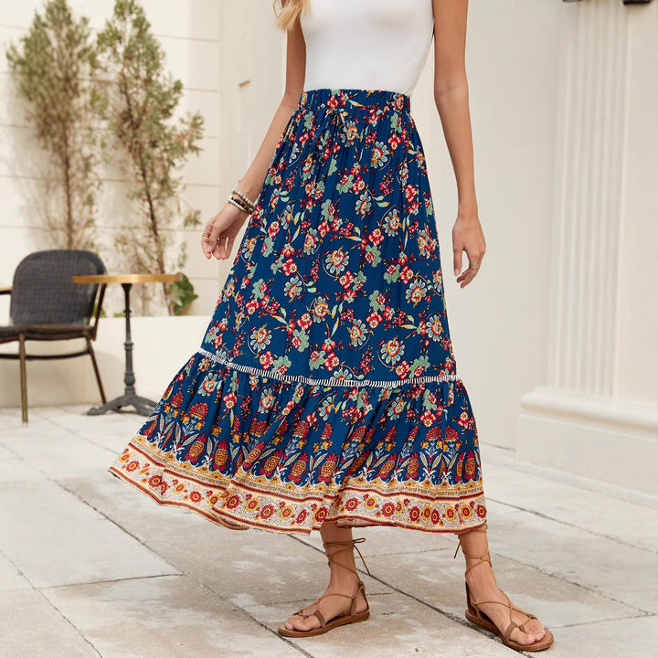 Femme Floral Maxi Nederdel Stilla