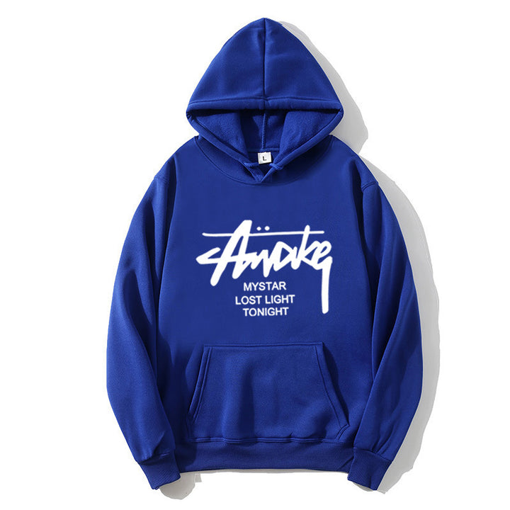 Damer hoodie med moderne skrift Skovae