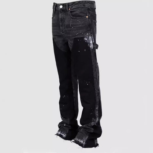 Herre Cargo-Jeans med unikt vaskeeffekt Stilla