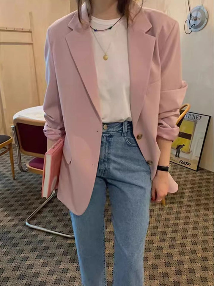 Damer elegant oversized blazer med casual snit og fine detaljer Stilla