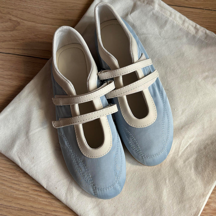 Dame Elegant Velcro Mary Jane Sko Stilla