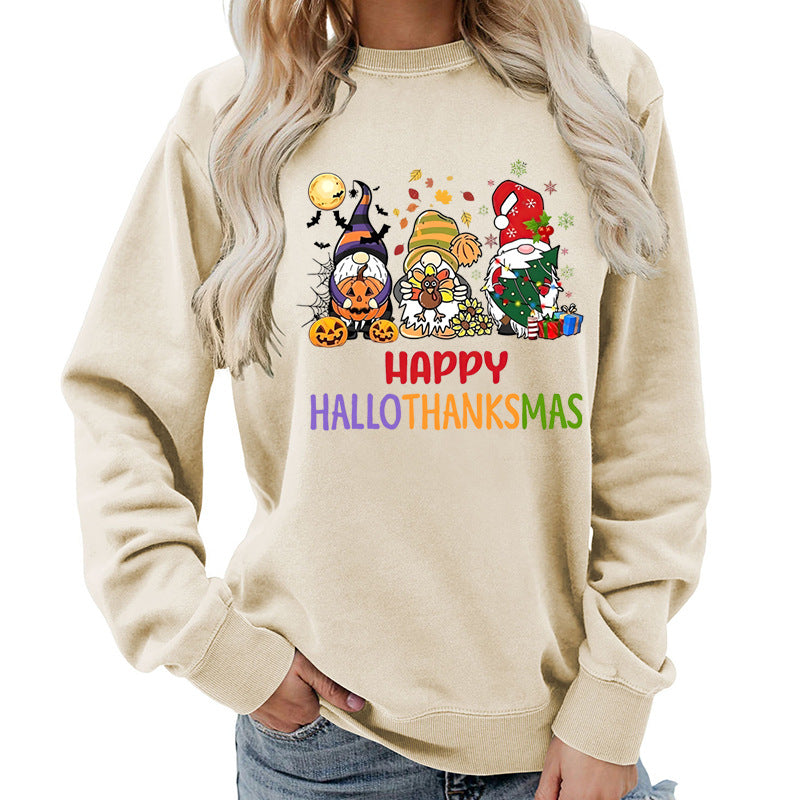 Kvindernes sweatshirt med muntert feriedesign Stilla