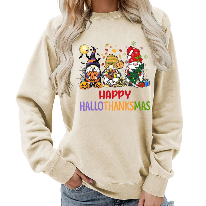 Kvindernes sweatshirt med muntert feriedesign Stilla