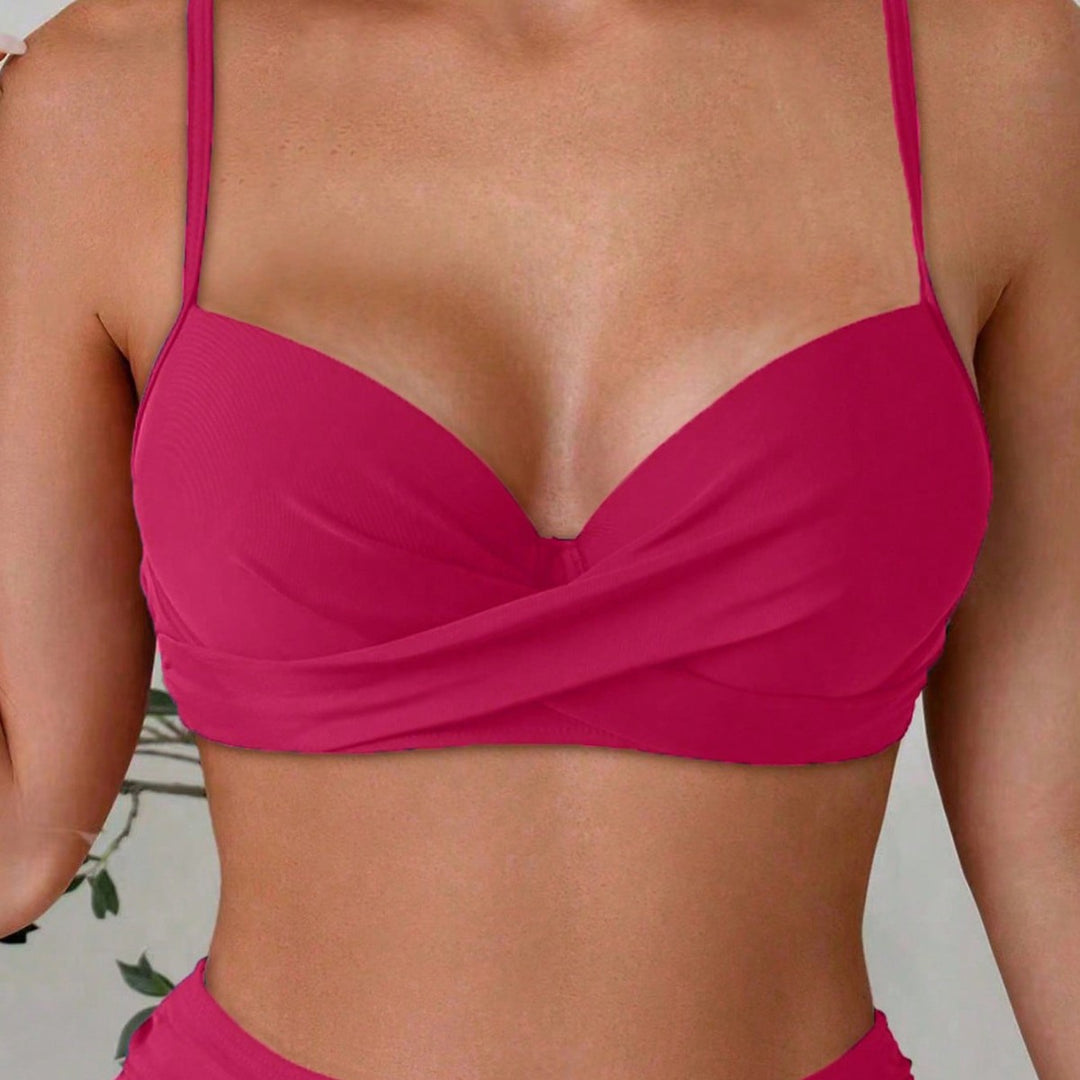 Dame bikini-sæt med polstret top og dekorativ stjerne-detail Skovae