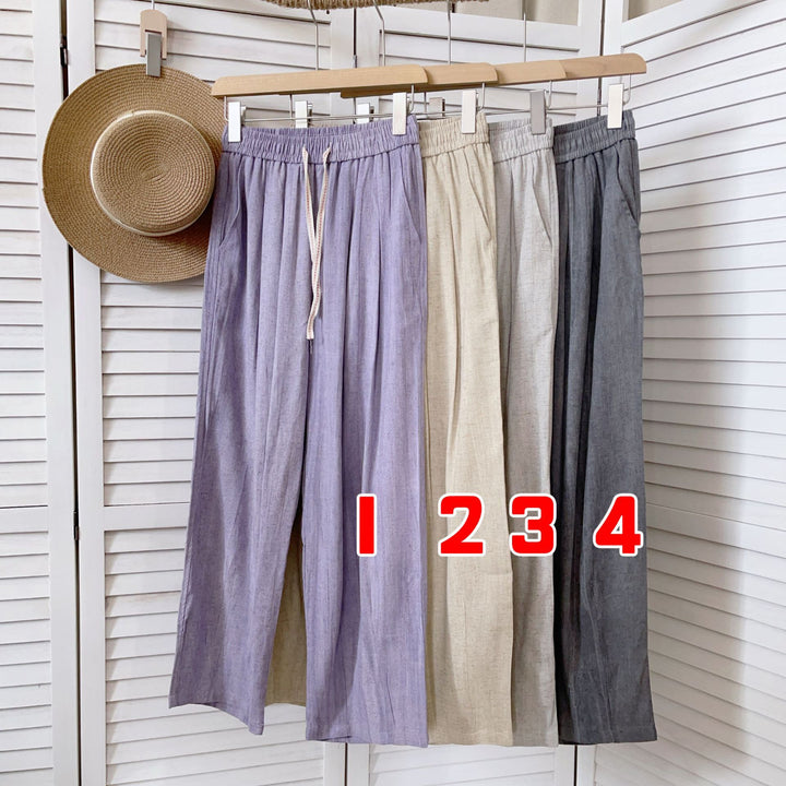 Femme Relaxed Fit Linned Culottes med justerbar snøreliv Stilla