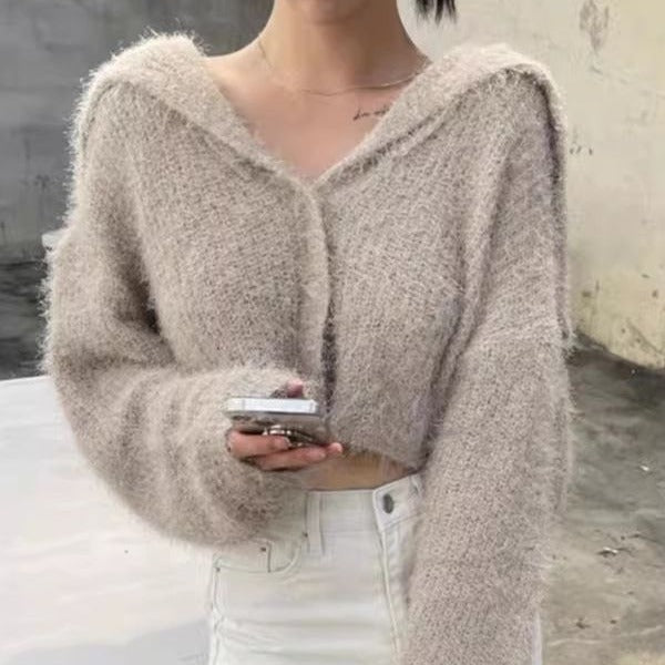 Kvindernes hyggelige V-hals sweater i moderne snit Stilla